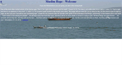 Desktop Screenshot of muslimhope.com