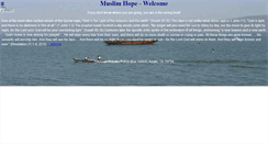 Desktop Screenshot of muslimhope.org